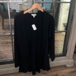 Neiman Marcus Collection Cashmere Peplum Cardigan